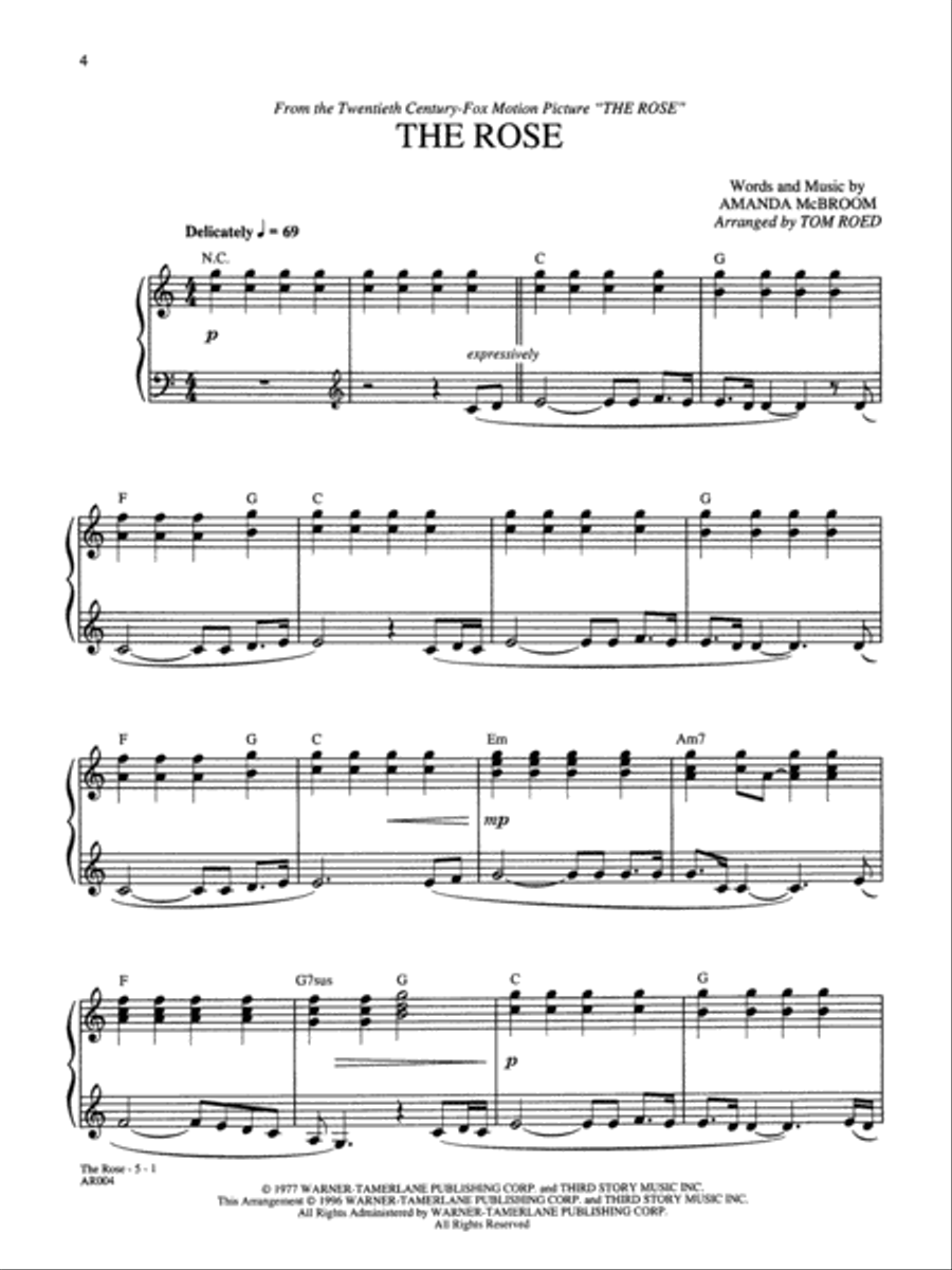 Advanced Piano Solos Encyclopedia, Volume 1 Piano Solo scores gallery preview page 4