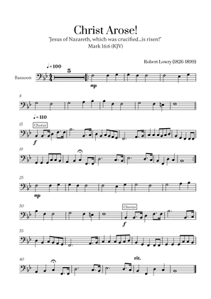 Robert Lowry - Christ Arose for Bassoon Solo