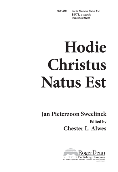 Hodie Christus Natus Est image number null