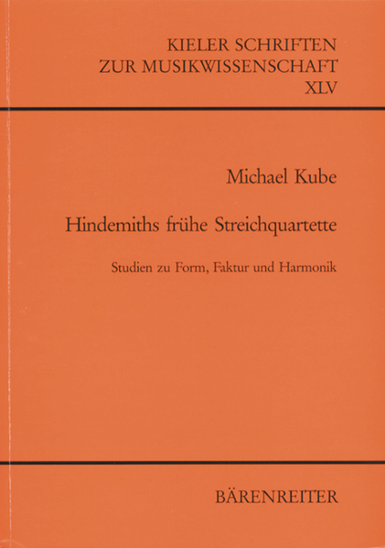 Hindemiths frühe Streichquartette (1915-1923)