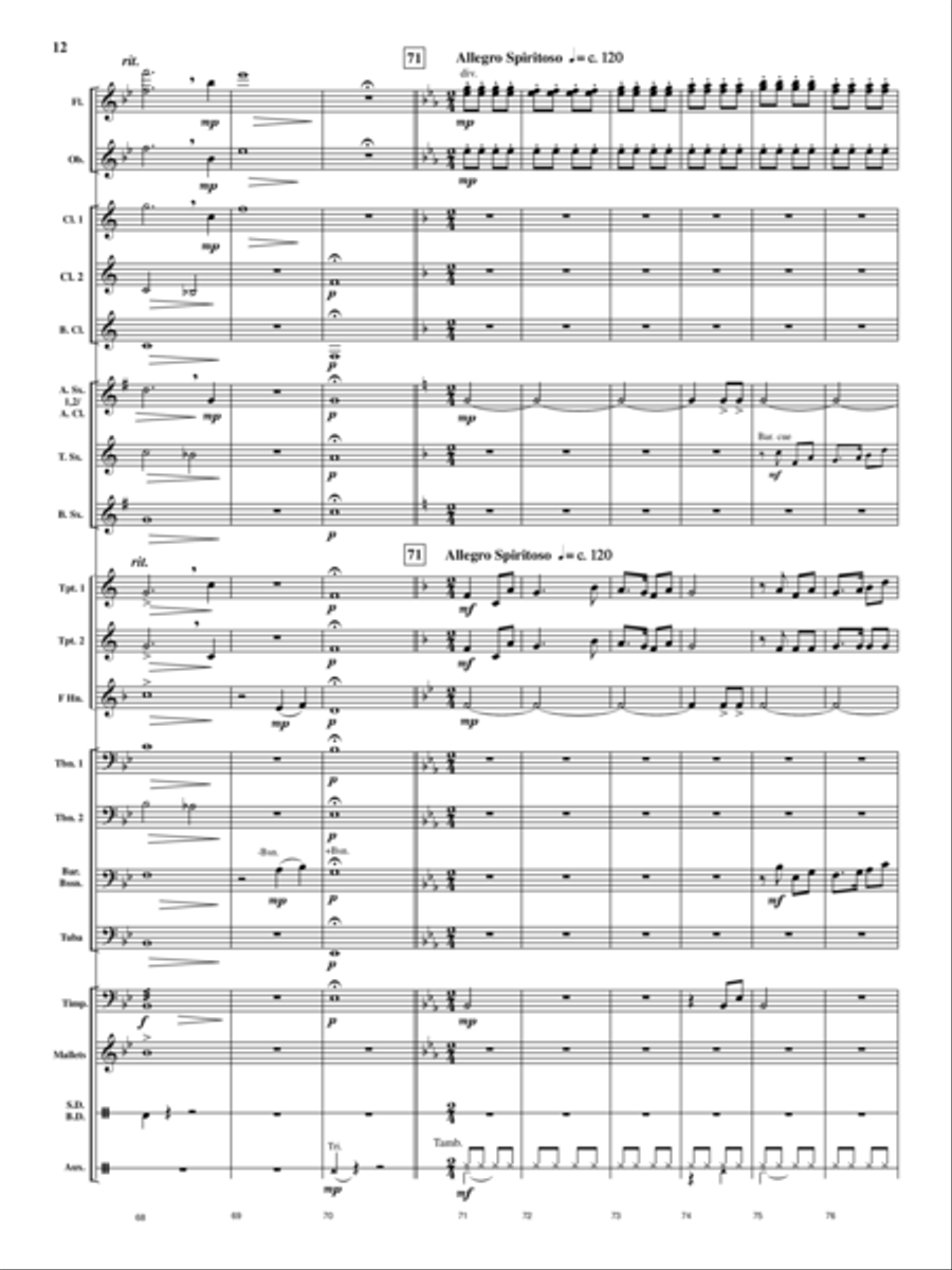 Cedar Creek Sketches Cedar Creek Sketches Concert Band scores gallery preview page 11