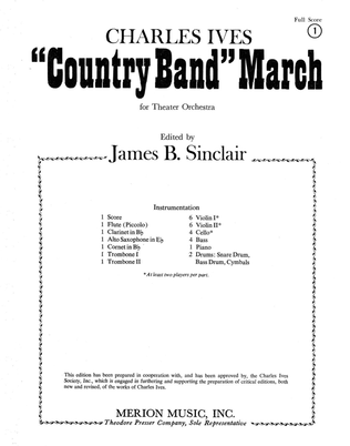 Book cover for Country Band March