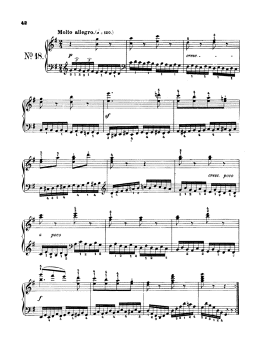 Czerny: School of Velocity, Op. 299 No. 18 Piano Solo scores gallery preview page 1