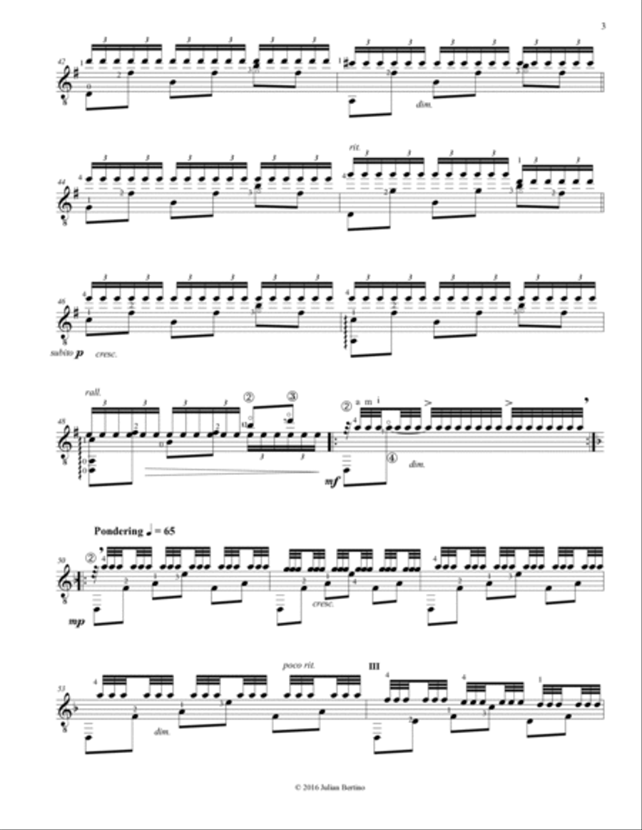 Kriyā (Direction, Goal) for 10-String Guitar Acoustic Guitar scores gallery preview page 5