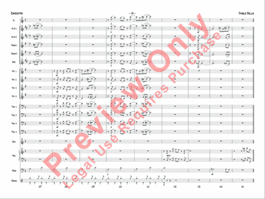 Jingle Bells (score only) Jazz Ensemble scores gallery preview page 17