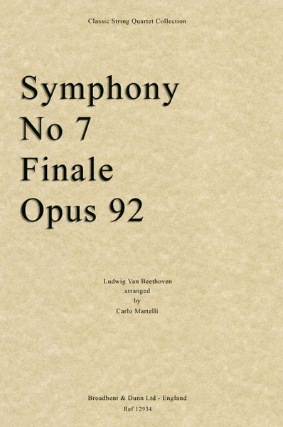 Symphony No. 7 Finale, Opus 92