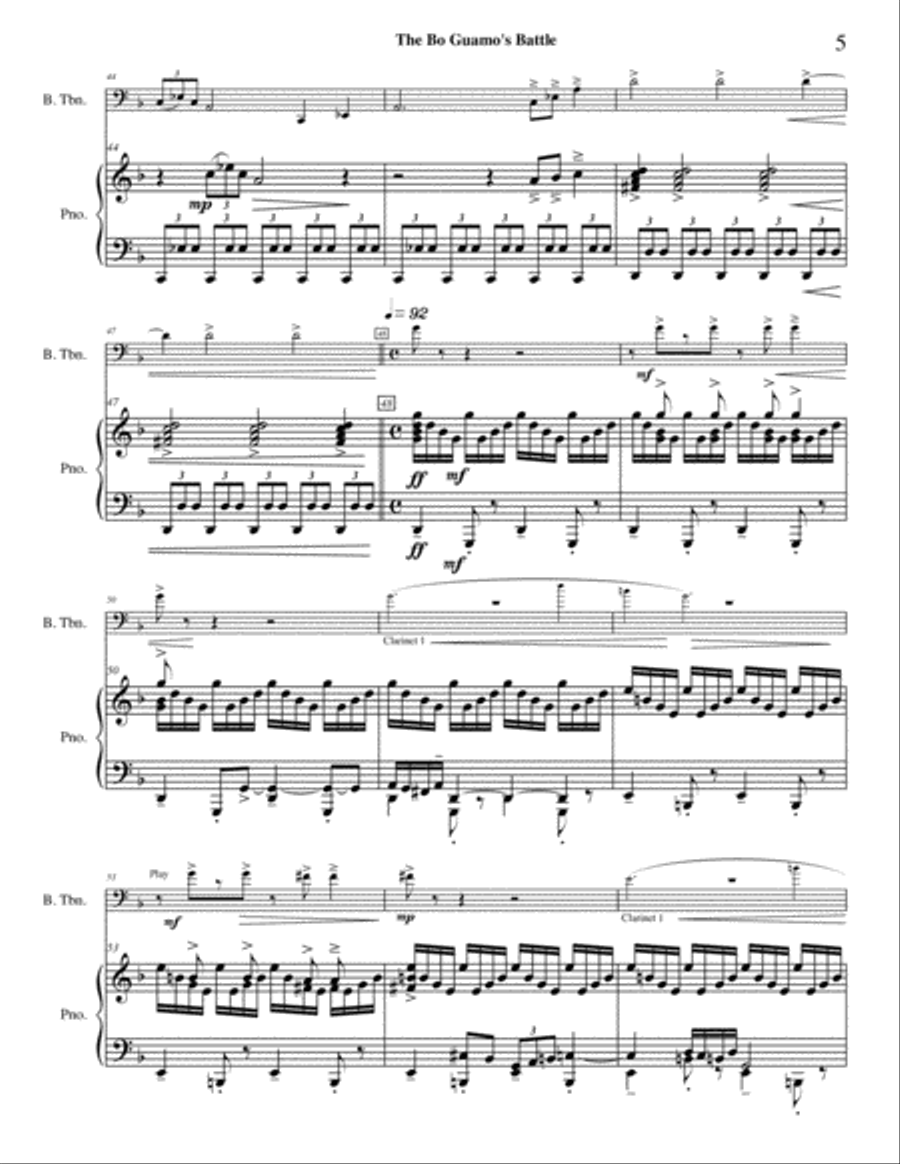 The Bo Guamo's Battle Trombone scores gallery preview page 6