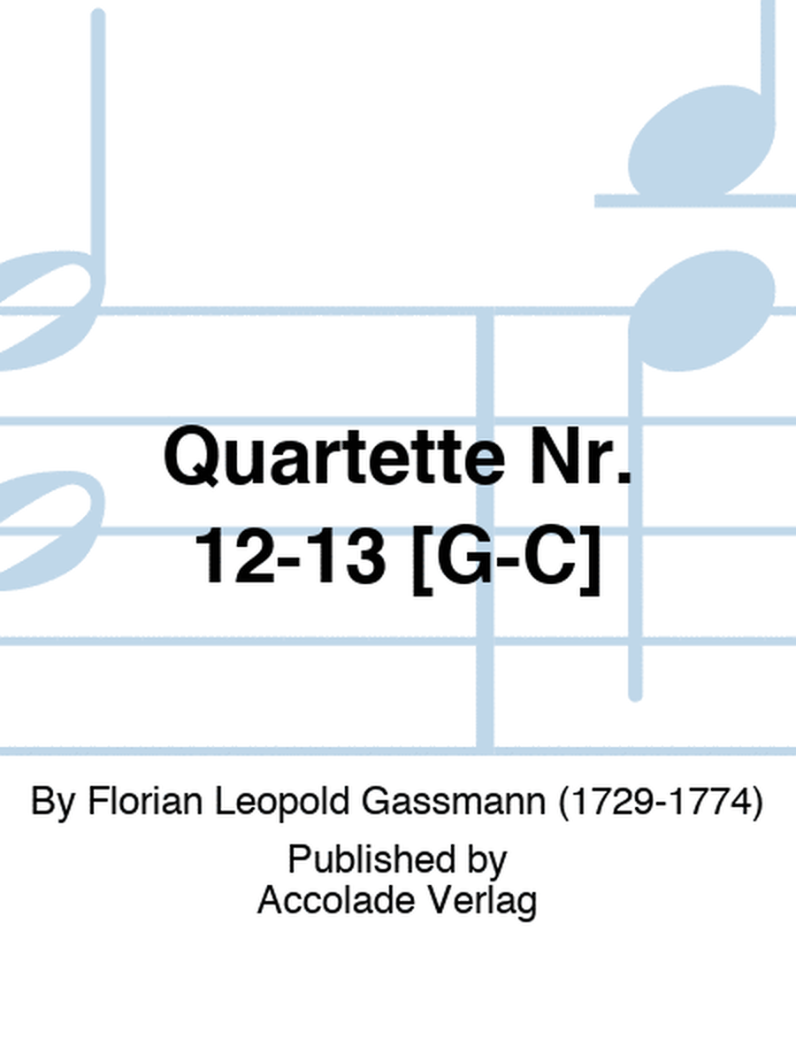Quartette Nr. 12-13 [G-C]