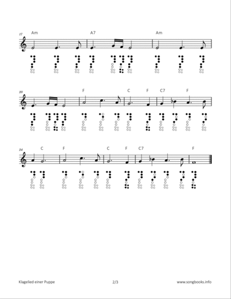 Klagelied einer Puppe Chamber Music scores gallery preview page 2