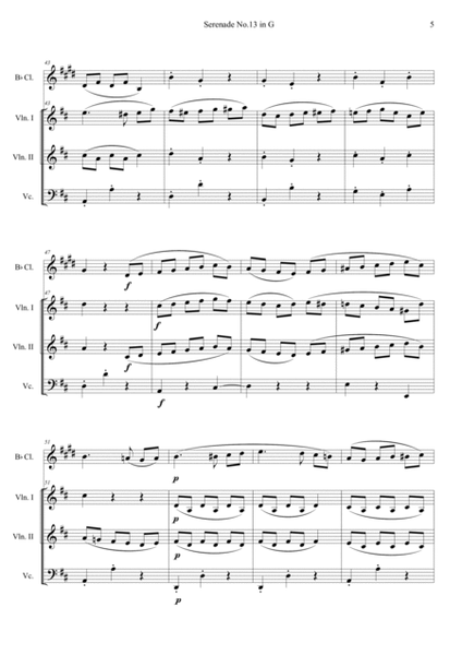 Serenade No.13 "Eine Kleine Nachtmusik" in G major, K.525 3.Minuet image number null