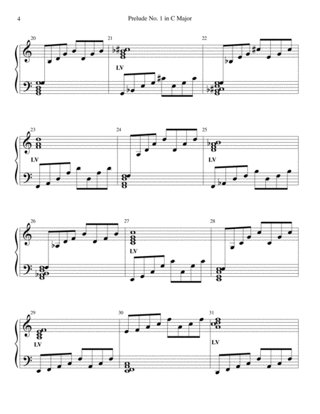Prelude No. 1 in C Major from WTC I arranged for Handbell Choir image number null