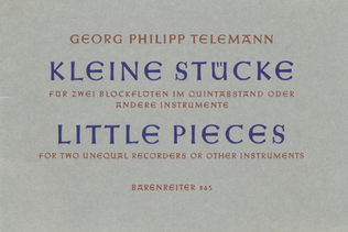 Book cover for 11 kleine Stücke