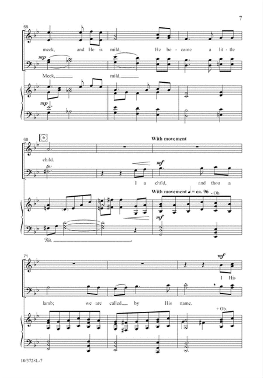 The Lamb The Lamb 4-Part scores gallery preview page 7
