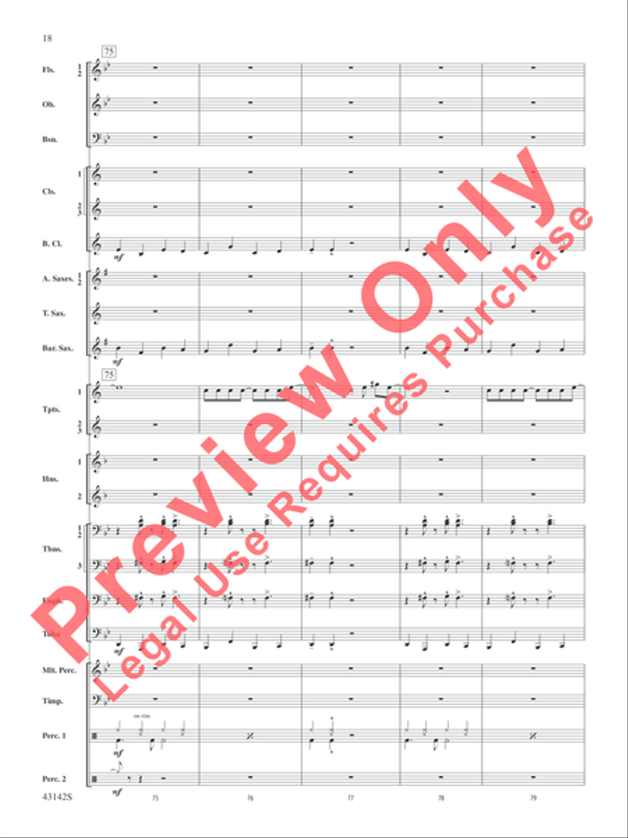 The Doors on Tour The Doors on Tour Concert Band scores gallery preview page 19