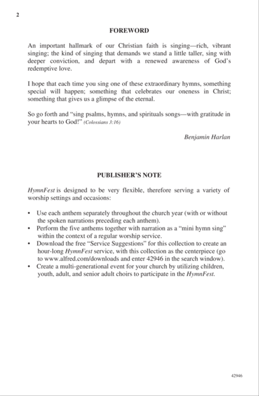 HymnFest 4-Part scores gallery preview page 3