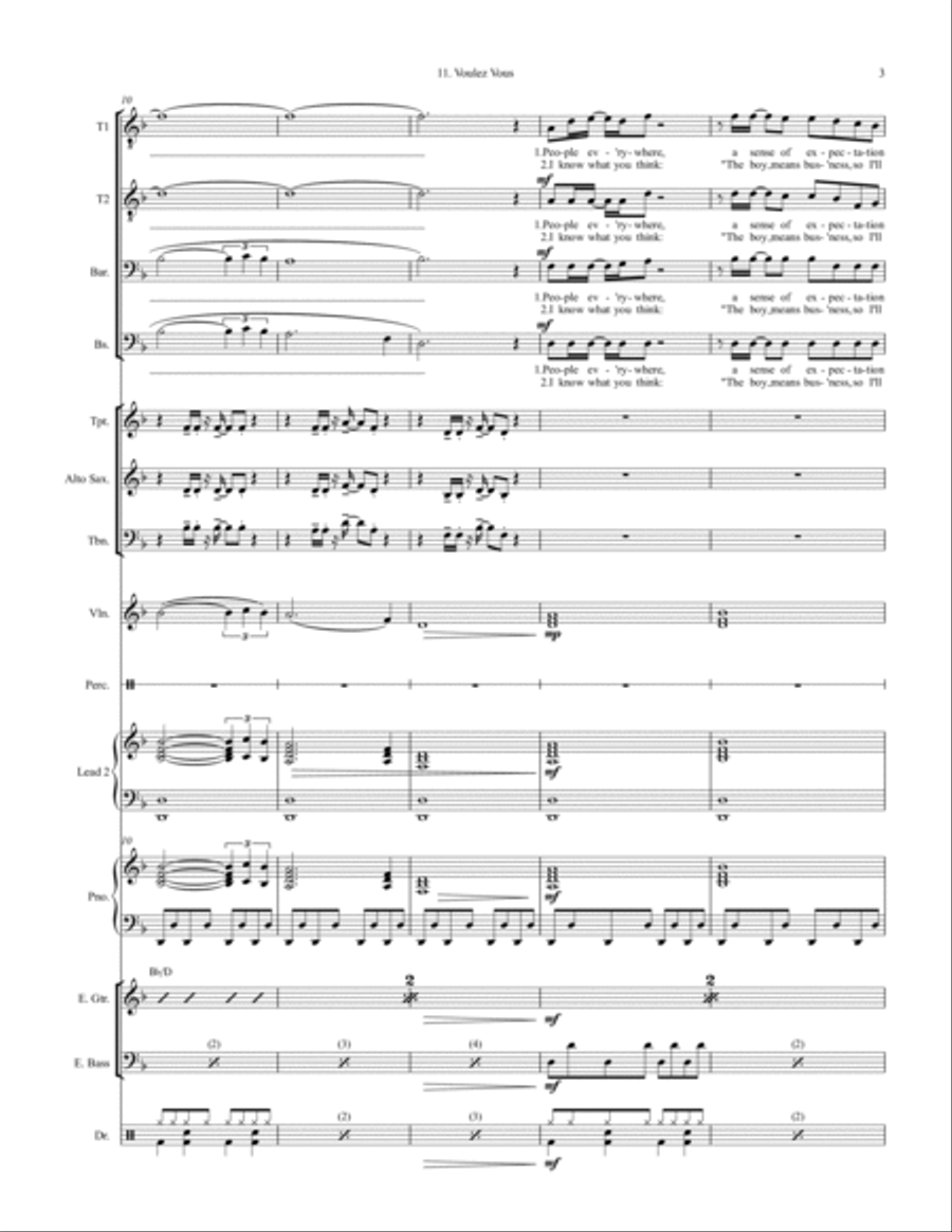 Voulez-vous Large Ensemble scores gallery preview page 3