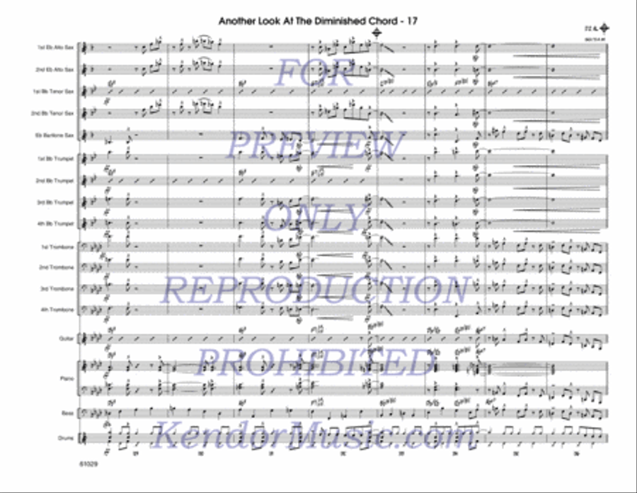 Another Look At The Diminished Chord (Full Score) Jazz Ensemble scores gallery preview page 18