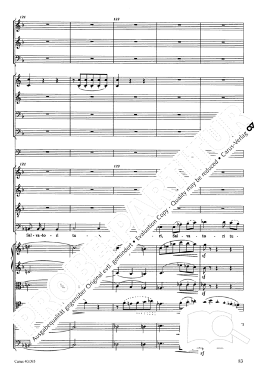 The Seven Words (Die Sieben Worte) 4-Part scores gallery preview page 98