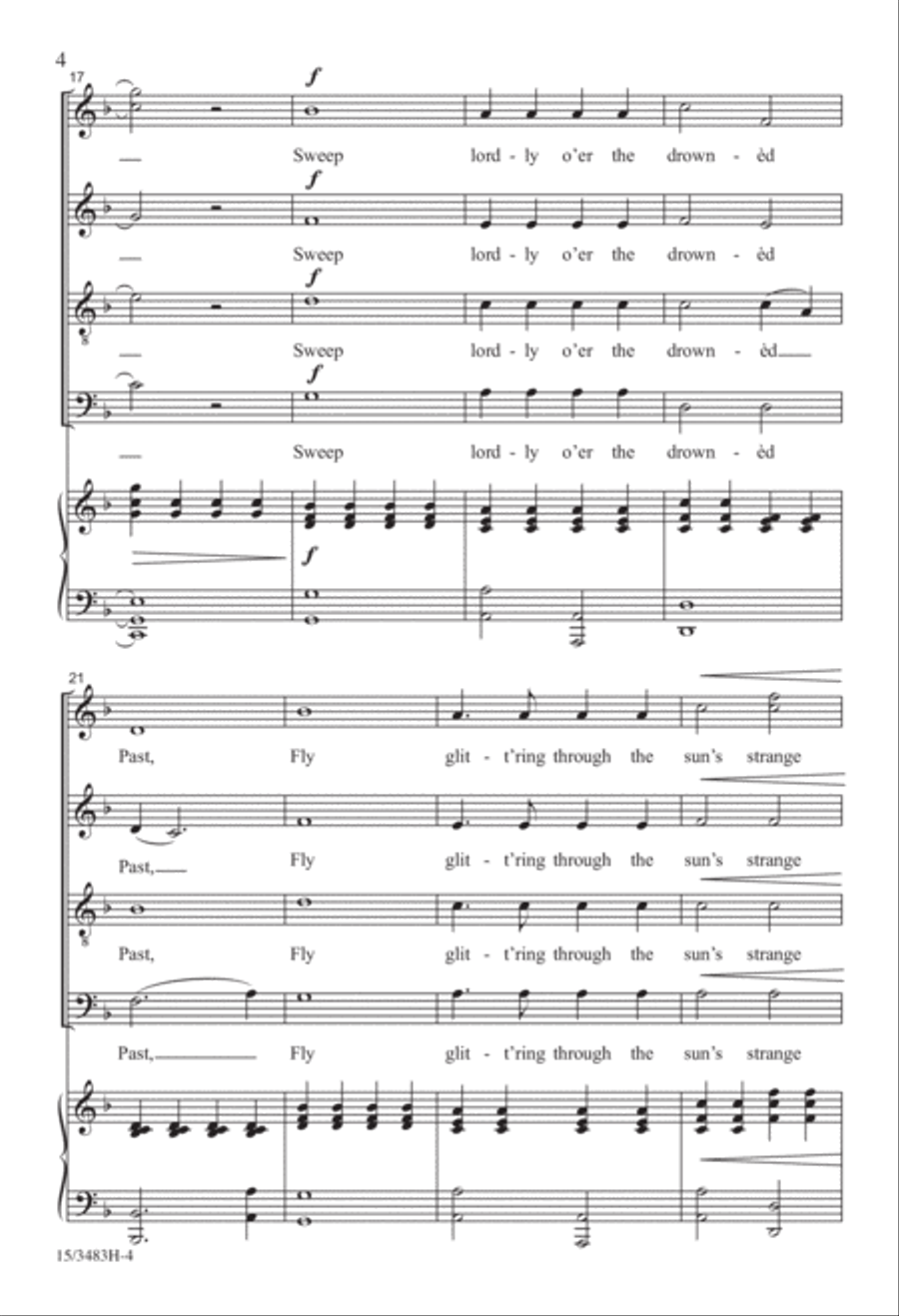 A Song of the Future 4-Part scores gallery preview page 4