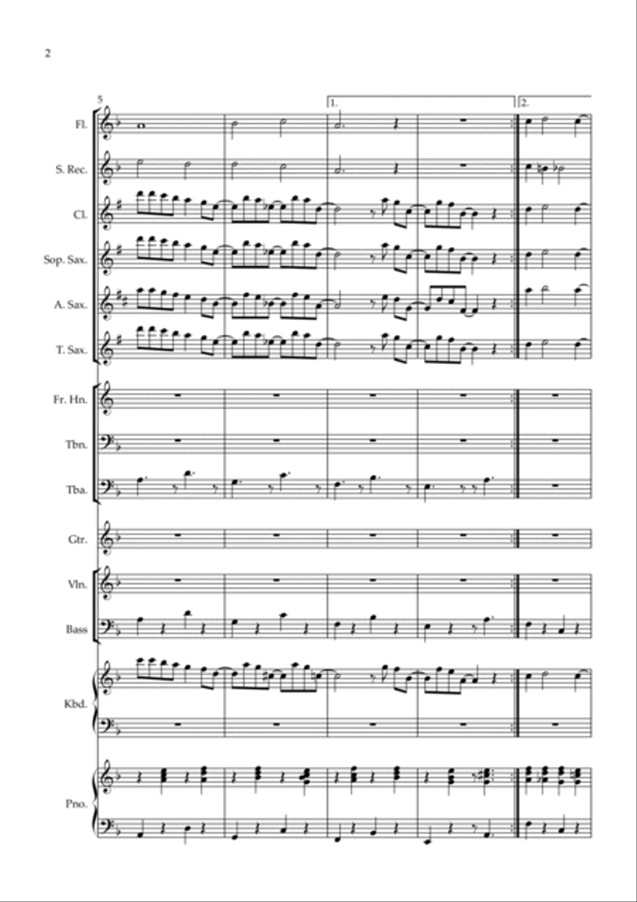 Lullaby Of Birdland Lullaby Of Birdland Concert Band scores gallery preview page 2