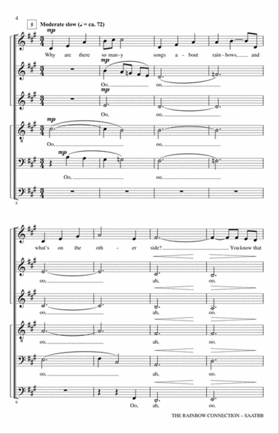 The Rainbow Connection The Rainbow Connection A Cappella scores gallery preview page 3