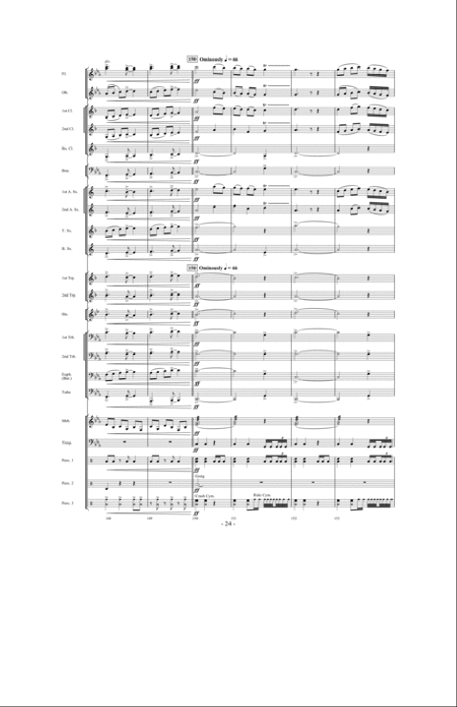Invocation and African Dance Concert Band scores gallery preview page 23
