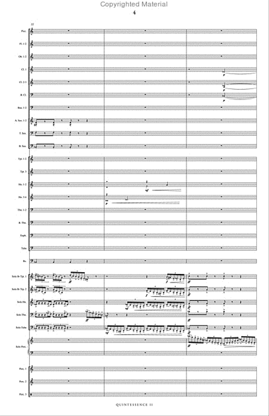 Quintessence II Concert Band scores gallery preview page 5