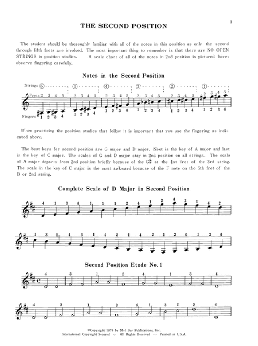 Deluxe Guitar Position Studies Classical Guitar scores gallery preview page 9