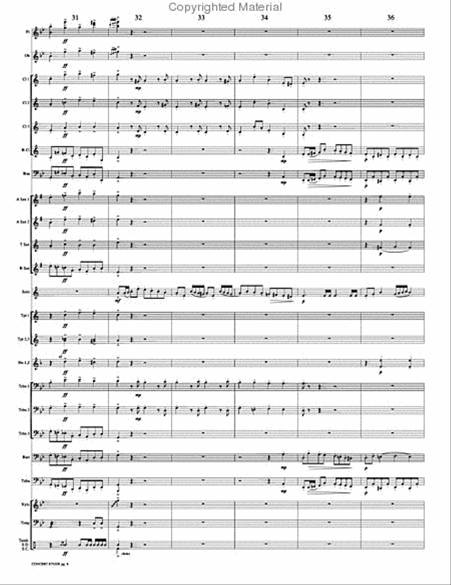 Concert Etude, Op. 49 Concert Band scores gallery preview page 9