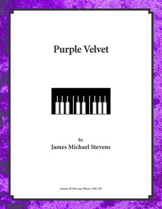 Book cover for Purple Velvet - Slow Jazz Piano