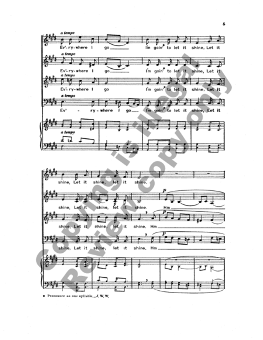 This Little Light O' Mine 4-Part scores gallery preview page 11