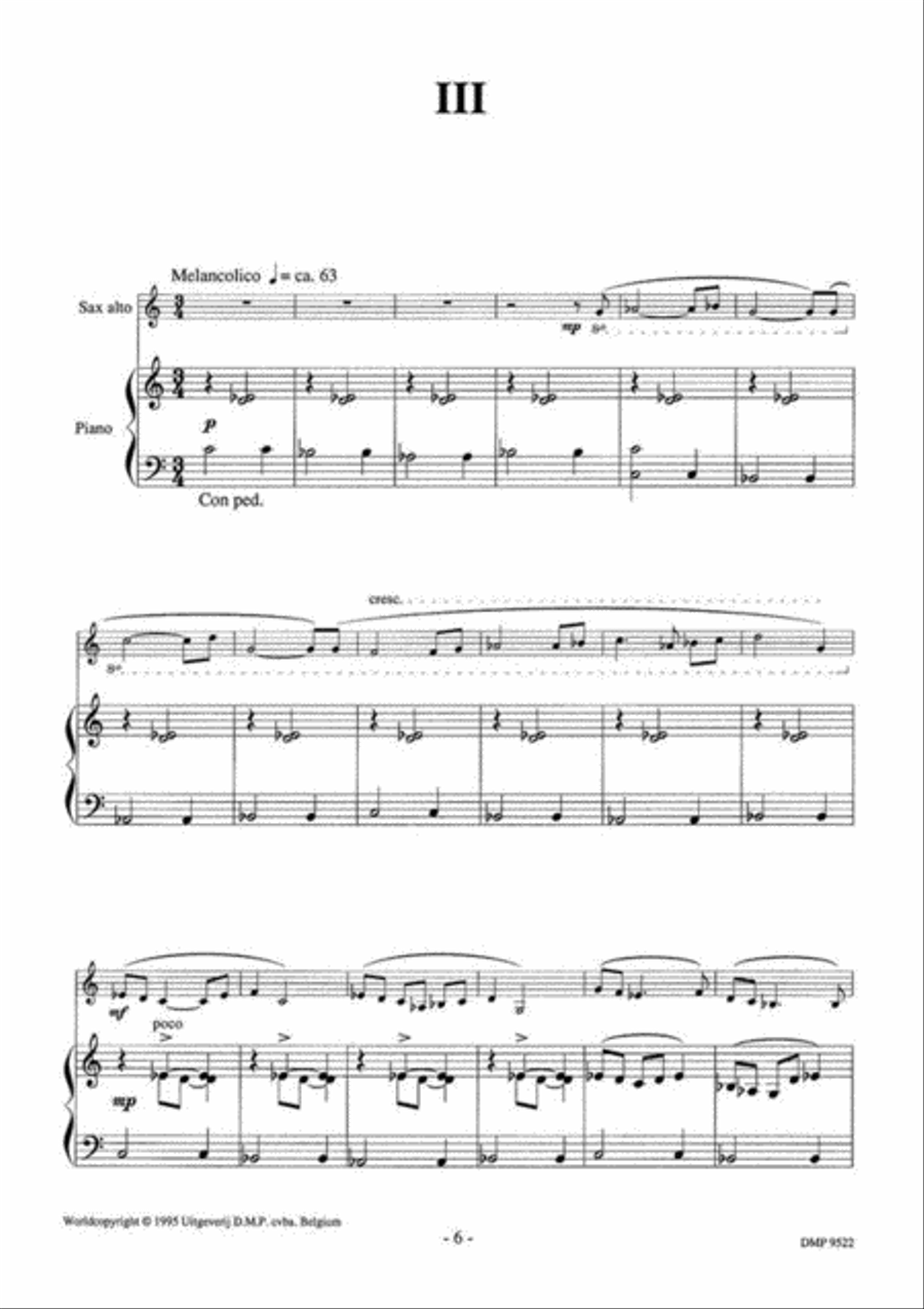 Valses Tristes Valses Tristes Alto Saxophone scores gallery preview page 4