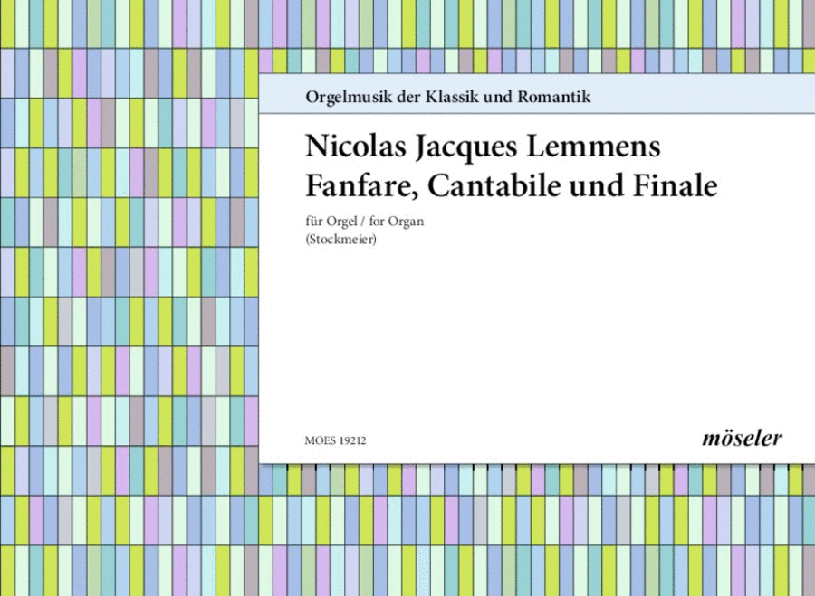 Fanfare, Cantabile and Finale Organ scores gallery preview page 1
