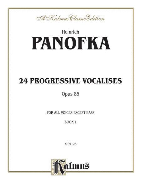 Twenty-four Progressive Vocalises, Op. 85, Volume I