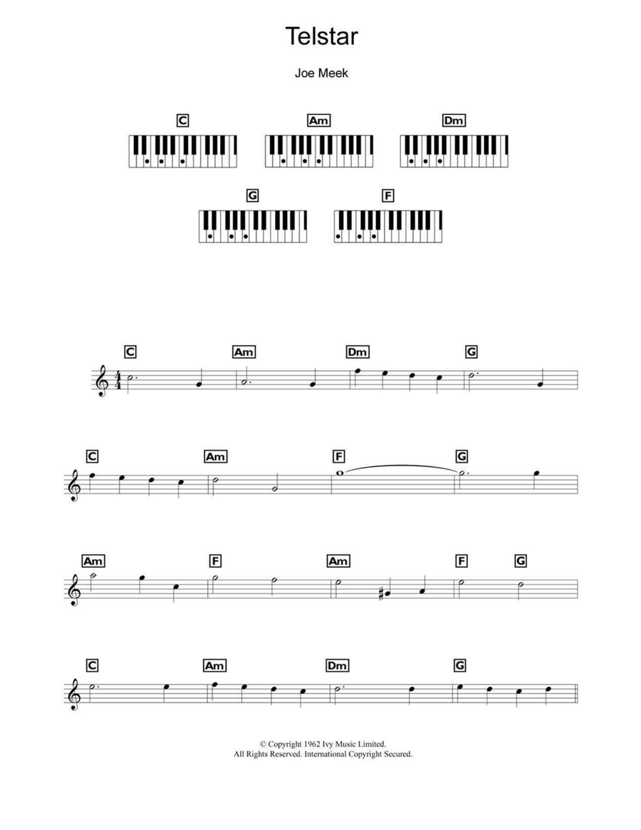 Telstar Piano scores gallery preview page 1
