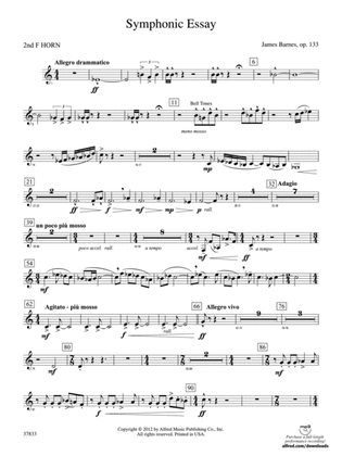 Symphonic Essay: 2nd F Horn