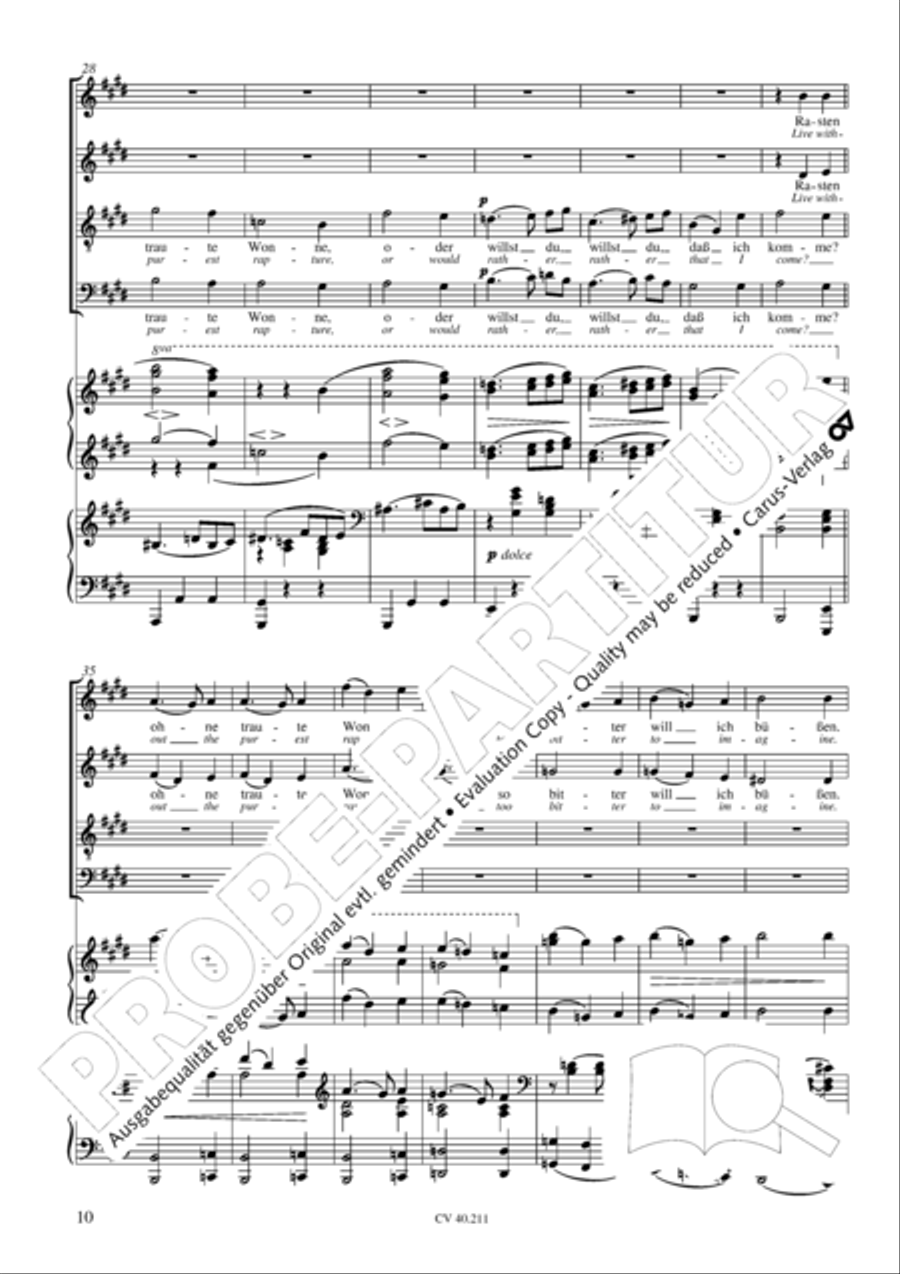 Liebeslieder-Walzer, Op. 52 Choir scores gallery preview page 11