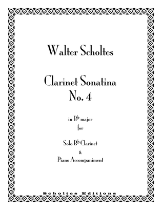Clarinet Sonatina No. 4 in Bb Major with Piano Accompaniment