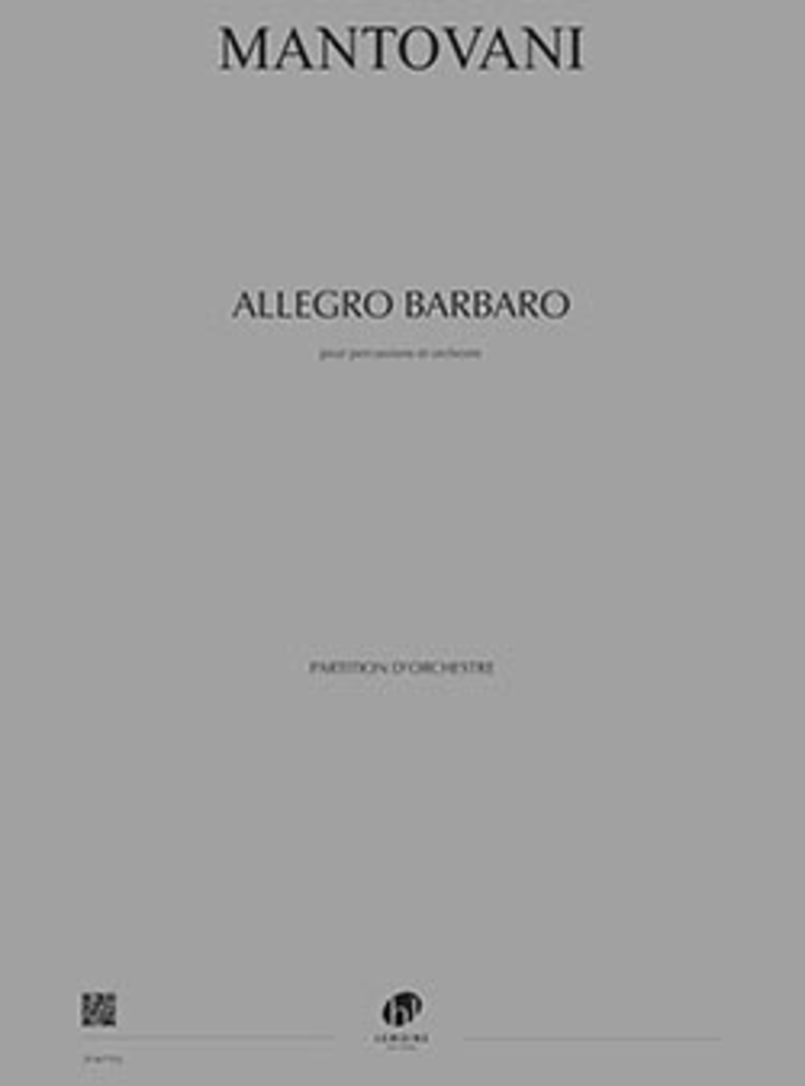 Allegro Barbaro Percussion scores gallery preview page 1