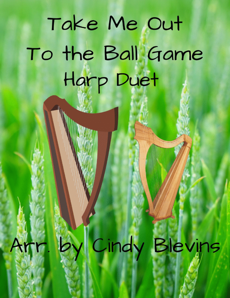 Take Me Out to the Ball Game, for Harp Duet Harp scores gallery preview page 1