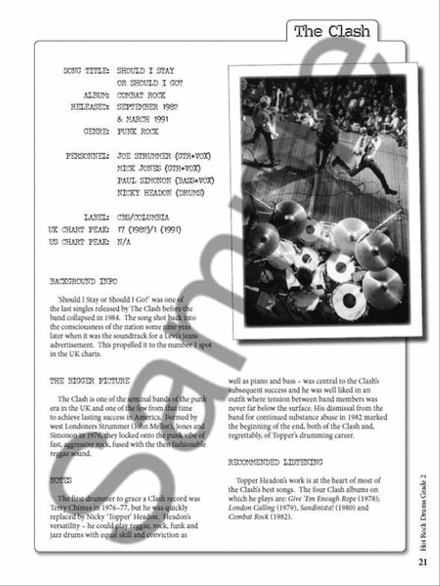 Rockschool: Hot Rock Drums - Grade 2 Drums scores gallery preview page 3