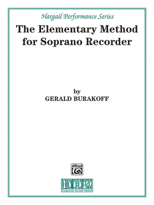 Book cover for The Elementary Method for Soprano Recorder