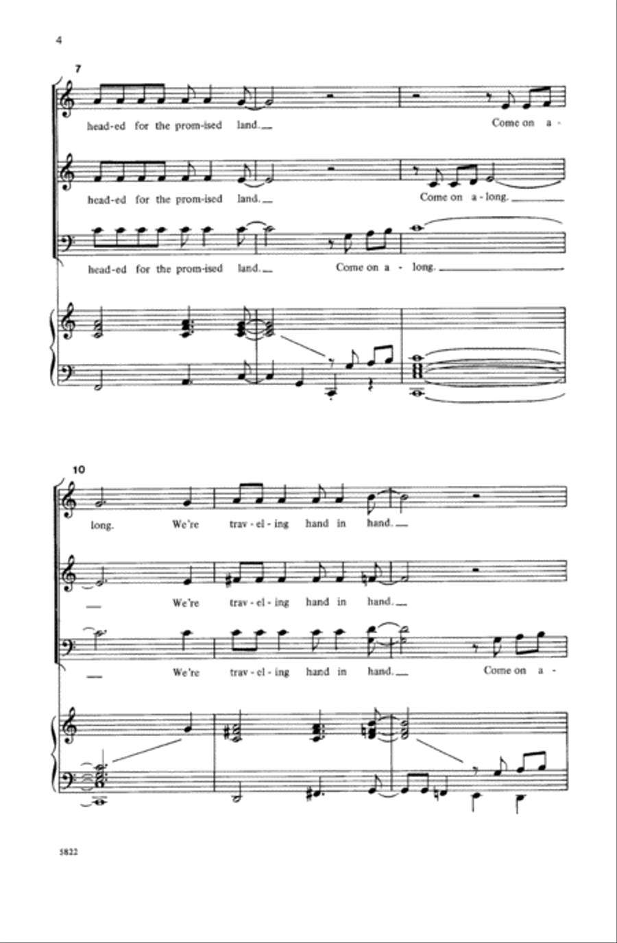 Headed for the Promised Land Choir scores gallery preview page 2