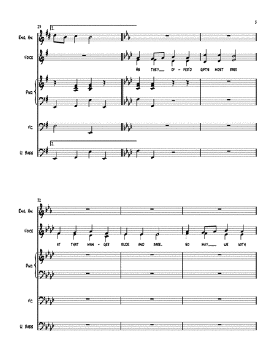 As with Gladness, Men of Old (director's score) SA scores gallery preview page 5