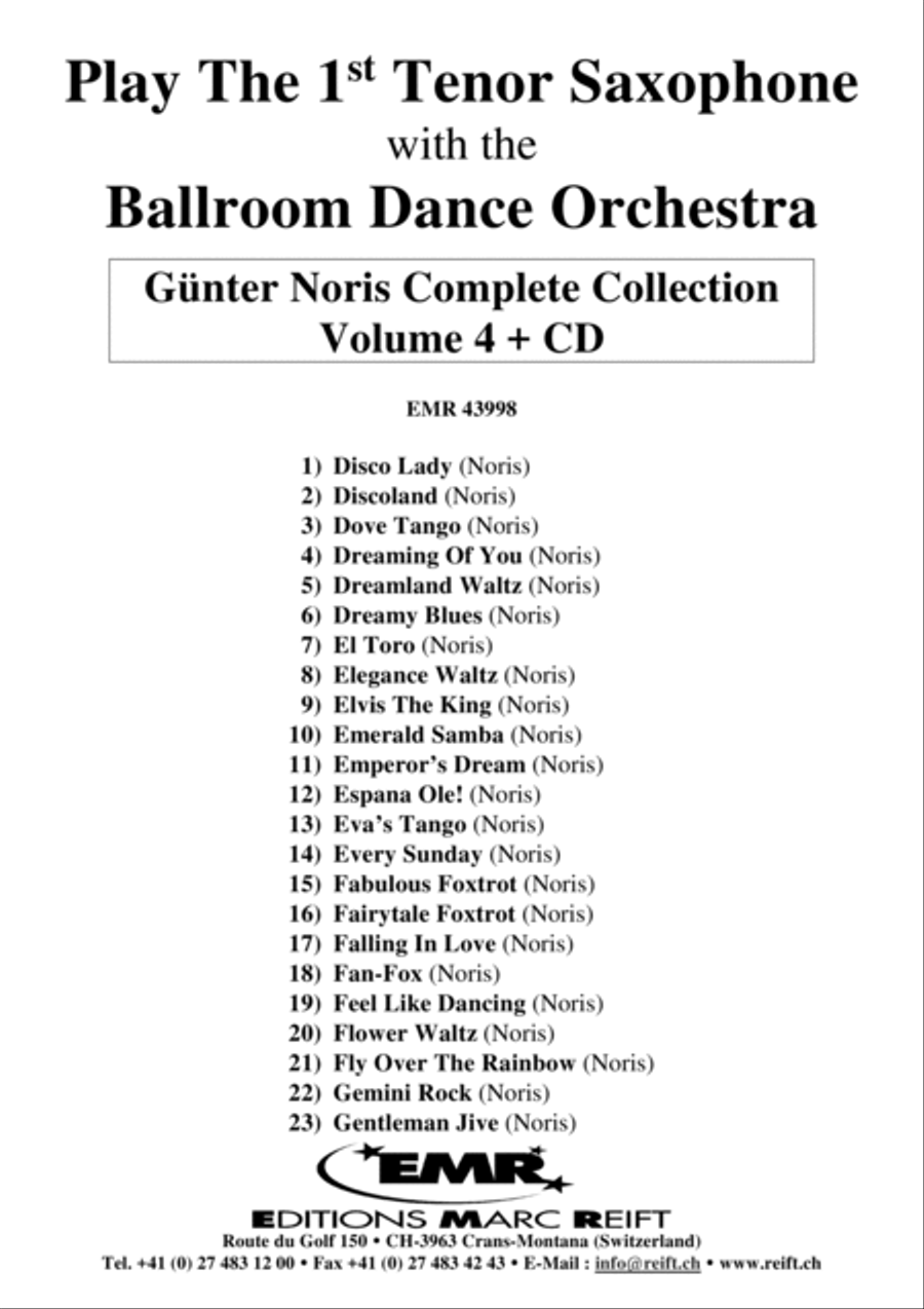 Play The 1st Tenor Sax With The Ballroom Dance Orchestra Vol. 4 Tenor Saxophone scores gallery preview page 2