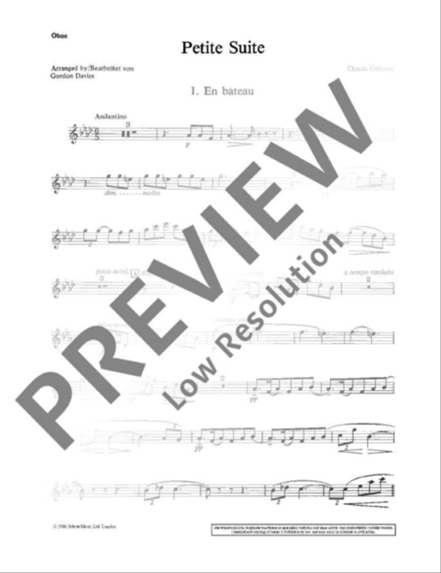 Petite Suite Woodwind Quintet scores gallery preview page 12