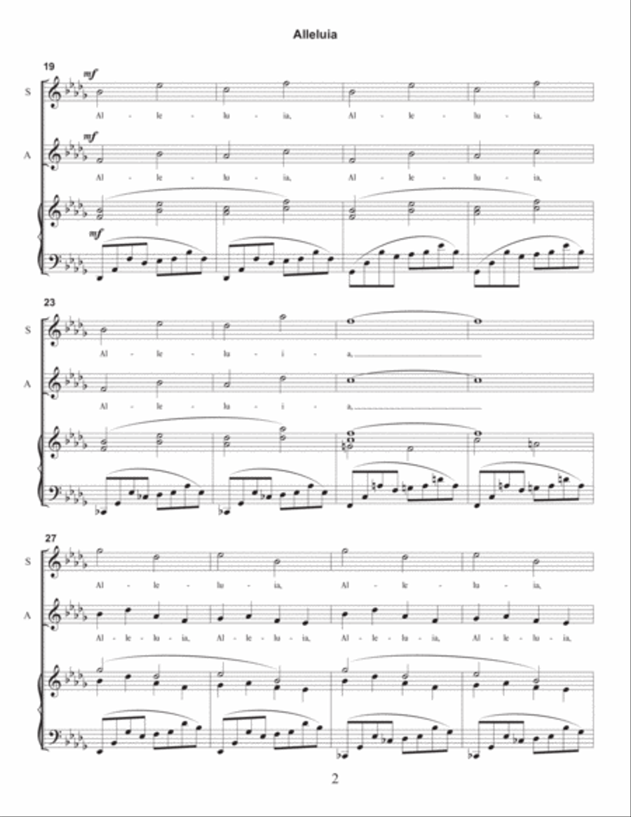 Alleluia 4-Part scores gallery preview page 2