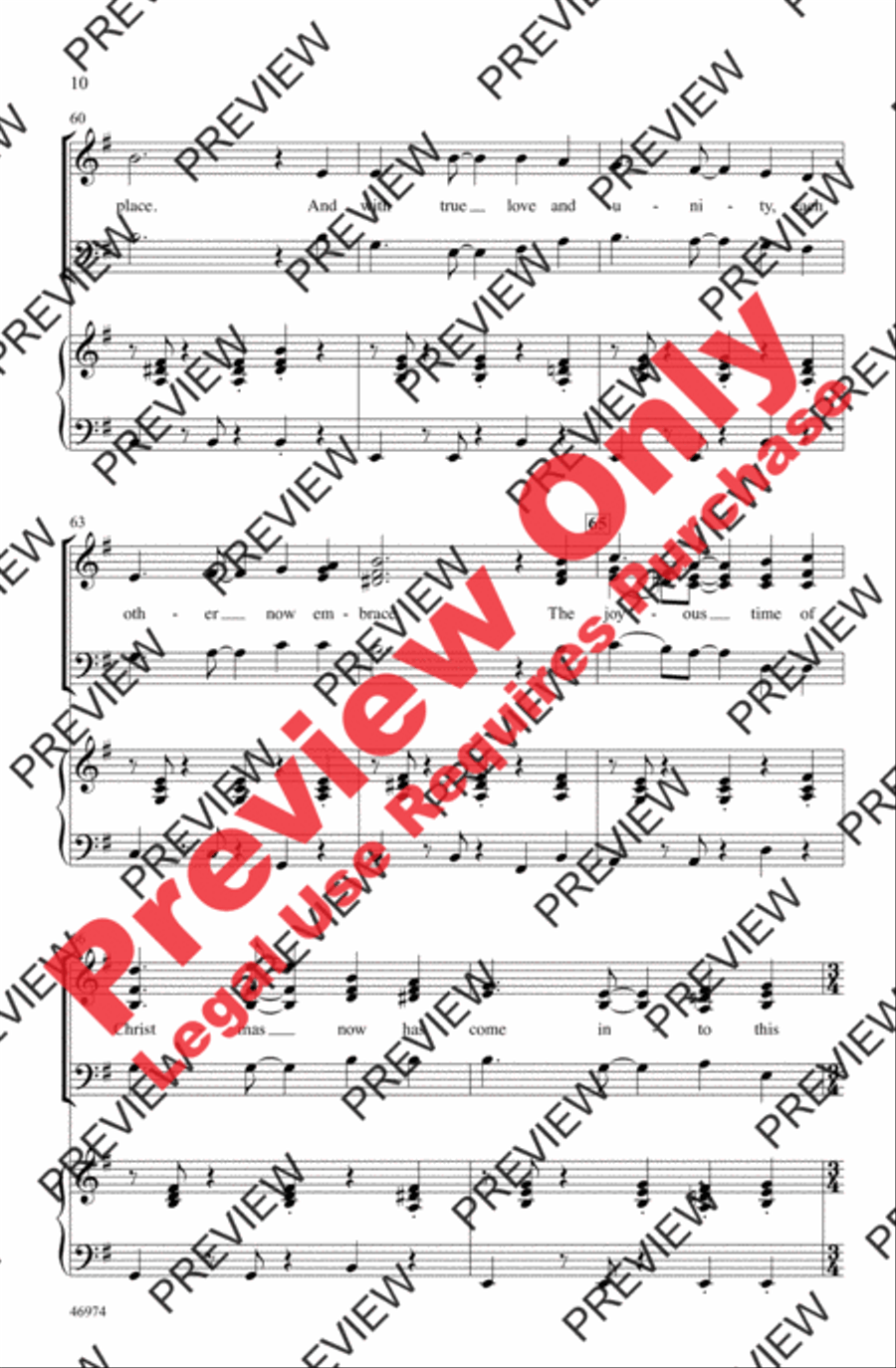 God Rest Ye Merry, Gentlemen 3-Part scores gallery preview page 10