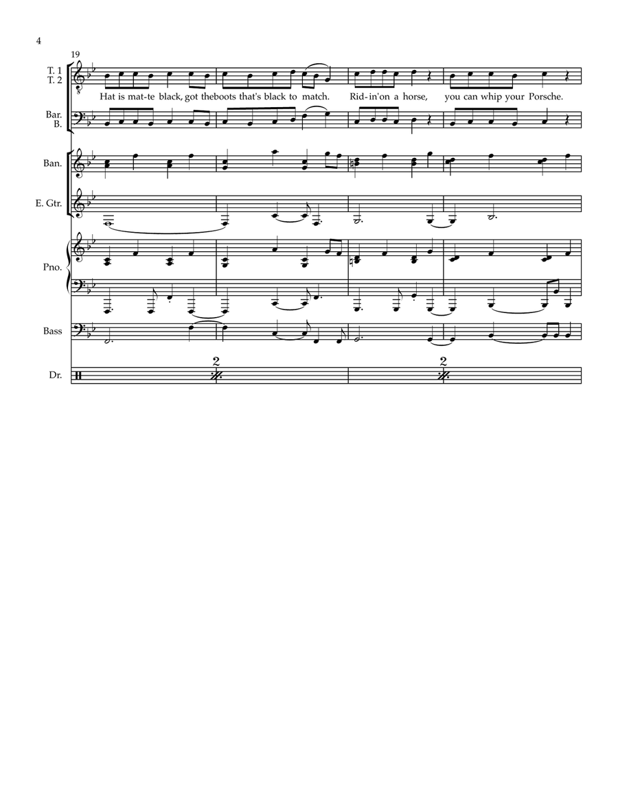 Old Town Road (Remix) Small Ensemble scores gallery preview page 4