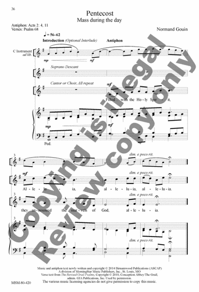 Communion Antiphons for the Easter Season (Choral Score) image number null